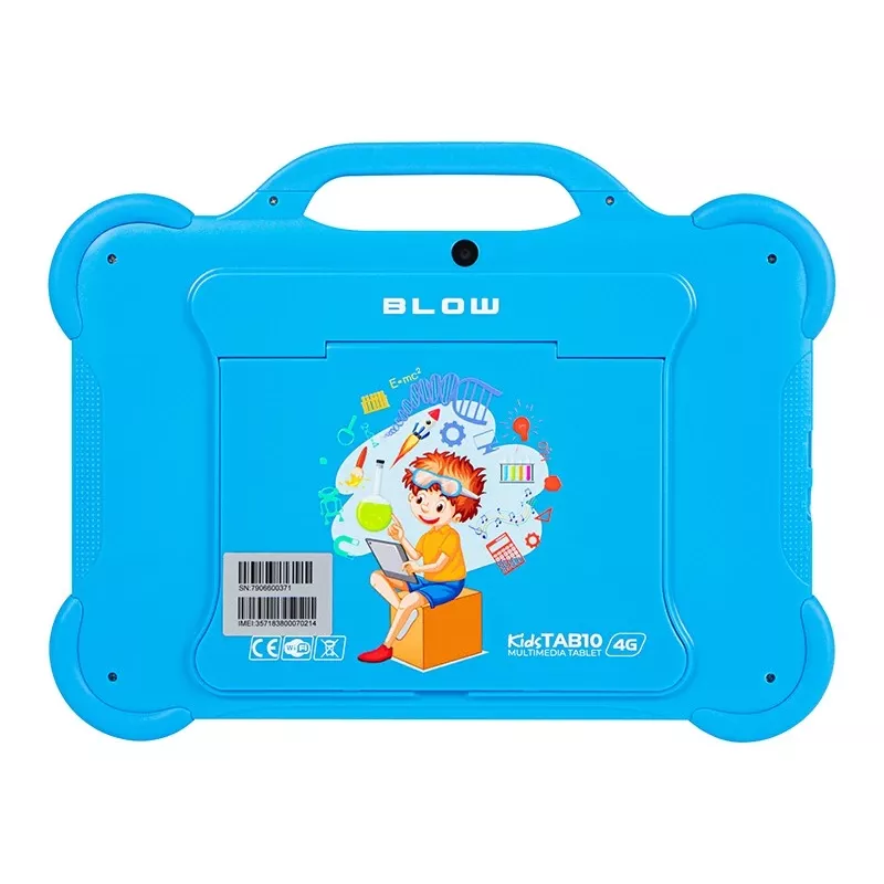Tablet BLOW KidsTAB10 10,1 Zoll Full-Size-Tablet, 10,1 Zoll IPS 1200x1920, Android 12, 4 GB RAM, 64 GB eMCP, 4G (MicroSIM), 6000 mAh, Astral Blue