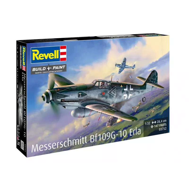 Kunststoff-Modellflugzeug REVELL Messerschmitt Bf109G-10 Erla Maßstab 1:32