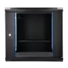 EXTRALINK LITE 9U 530X400 WANDMONTAGE-RACKSCHRANK, SCHWARZ, MIT ABLAGE