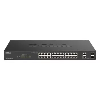 D-Link DGS-1100-26MPV2/E Netzwerk-Switch Managed L2 Gigabit Ethernet (10/100/1000) Power over Ethernet (PoE) Schwarz