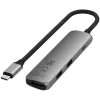 Satechi ST-P4SM Interface Hub USB Typ-C 10000 Mbit/s Grau