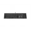Kabelgebundene A4Tech-Tastatur FX60H USB QWERTY – Full-Size 100%, hintergrundbeleuchtet weiß, grau, USB-Hub