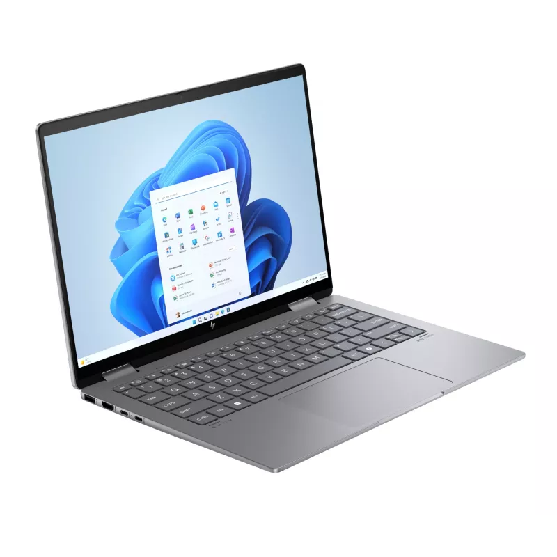 HP Envy x360 2-in-1 Laptop 14-fa0006ny - Ryzen 7-8840HS, 16GB, 512GB SSD, 14,0 WUXGA 300-nit Touch, IR-Webcam, Meteor Silver, Win 11 Home