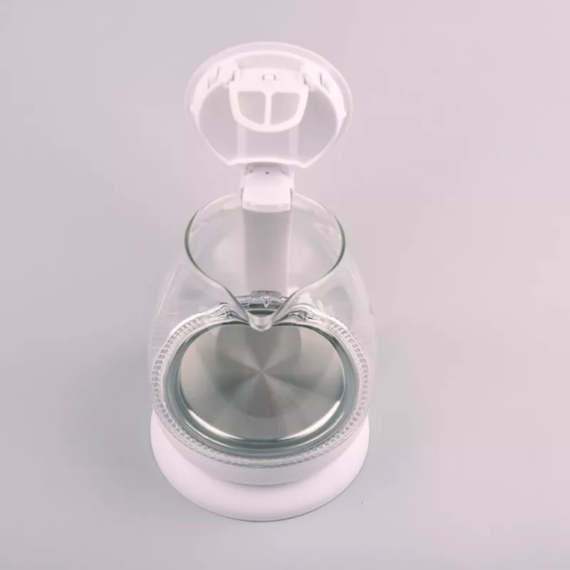 Elektro-Wasserkocher Maestro MR-055 Weiß — 1 L, 1100 W, Glasgehäuse, Hintergrundbeleuchtung, Wasserstandsanzeige