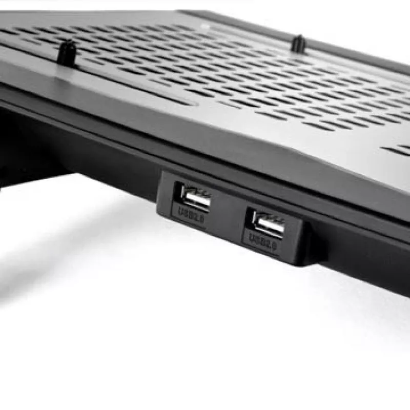 Notebook-Kühlpad THERMALTAKE CL-N002-PL12BL-A mit 12-cm-Lüfter, Aluminium und Kunststoff, 390×277,5×49,3 mm, 1000–1300 U/min