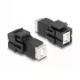 DeLOCK Keystone-Modul USB 2.0 Typ-B-Buchse auf USB 2.0 Typ-B-Buchse schwarz