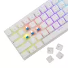 Mechanische Gaming-Tastatur White Shark Wakizashi WAKIZASHI-2-US-W-BLUE — US-Layout, blaue Switches