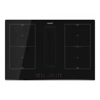 CATA Kochfeld mit Abzug | IAS 7024 | Induktion | Anzahl der Kochzonen 4 | Slider | Schwarz | CATA | Kochfeld mit Dunstabzugshaube | IAS 7024 | Induktion | 77 cm | Anzahl der Kochzonen