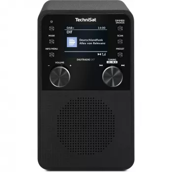 Digitalradio TECHNISAT DigitRadio 317 — schwarz, FM- und DAB+-Empfang