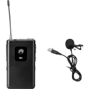 Lavalier-Mikrofon Omnitronic UHF-E Serie 828,6 MHz, Ansteckmikrofon, Kugelkapsel