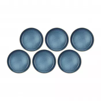 Suppenteller Rose&Tulipani U20179112D28-Z Set mit 6 Stück, 21 cm Durchmesser