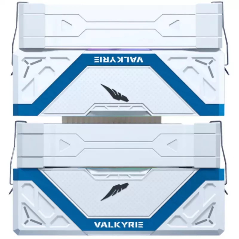CPU-Kühler Valkyrie Vind DL125 Weiß von Valkyrie — Modell VK-AIRDL125W, leichtes und langlebiges Design