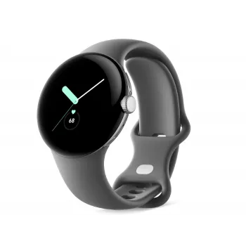 Google Pixel Watch – poliertes Silber – Smartwatch mit Armband