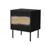 Cama INSERTO Nachtschrank, 2 Stk., 50x40x61.5 cm, schwarz + LED