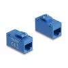 Keystone-Modul DELOCK 90642 — flacher RJ-45-Einsatz, blau, 16,2×30×20,5 mm