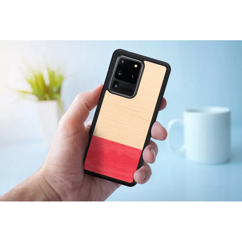 Handyhülle Man and Wood Galaxy S20 Ultra miss match Schwarz — schützende Rückabdeckung für Samsung Galaxy S20 Ultra