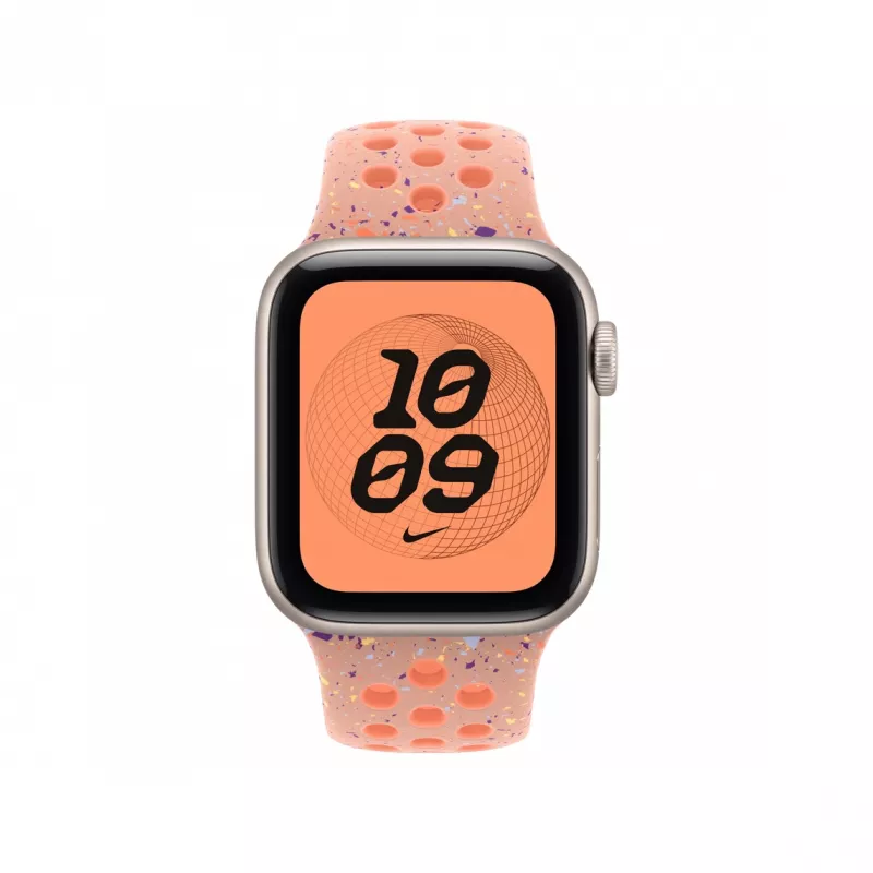 Apple MGA44ZM/A Smart Wearable-Armband Rosa Aluminium, Fluorelastomer