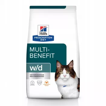 HILL'S PRESCRIPTION DIET Multi-Benefit Feline w/d Trockenfutter für Katzen mit Huhn 3 kg