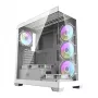 Computer-Gehäuse Darkflash DS900 (weiß) + 7 ARGB-Lüfter