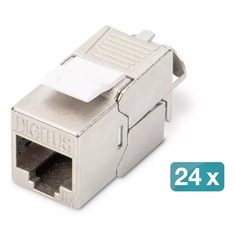 Digitus Modulares Patch Panel 24-Port DN-91410-24 RJ-45 Cat6a Grau