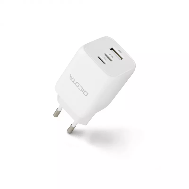 DICOTA D32054 Ladegerät für Mobilgeräte Universal Weiß AC Schnellladen Innenbereich