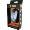 USB-Kabelmaus, 4 Tasten, optisch, symmetrisch, Blau