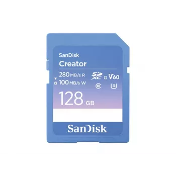 SanDisk Creator SD-Speicherkarte UHS-II 128 GB Übertragungsgeschwindigkeiten bis zu 280 MB/s