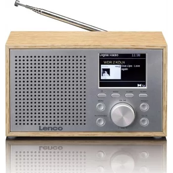 Tisch-DAB+/FM-Radio Lenco DAR-017 mit Bluetooth und Holzgehäuse