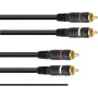 Cinchkabel Omnitronic 3020940N 2x2 geerdet 1,5 m