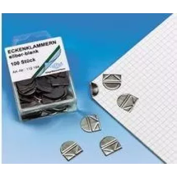 Wedo Metallclips WEDO 112 154 Silber Kapazität 10 Blatt 100 Stück