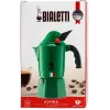 Moka-Kanne BIALETTI Moka BREAK ALPINA — 3 Tassen, grün, Aluminium, Bakelit-Griff