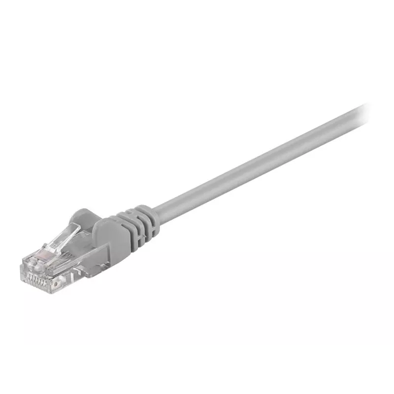 Wentronic Goobay - Patchkabel - RJ-45 (M) auf RJ-45 (M) - 25,0 m - UTP - CAT 5e - geformt - Grau (95635)
