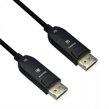 ROLINE DisplayPort v2.1 Kabel AOC DP80 UHBR13.5 54G ST/ST 50m - Kabel - Digital/Anzeige/Video (14.01.3504)