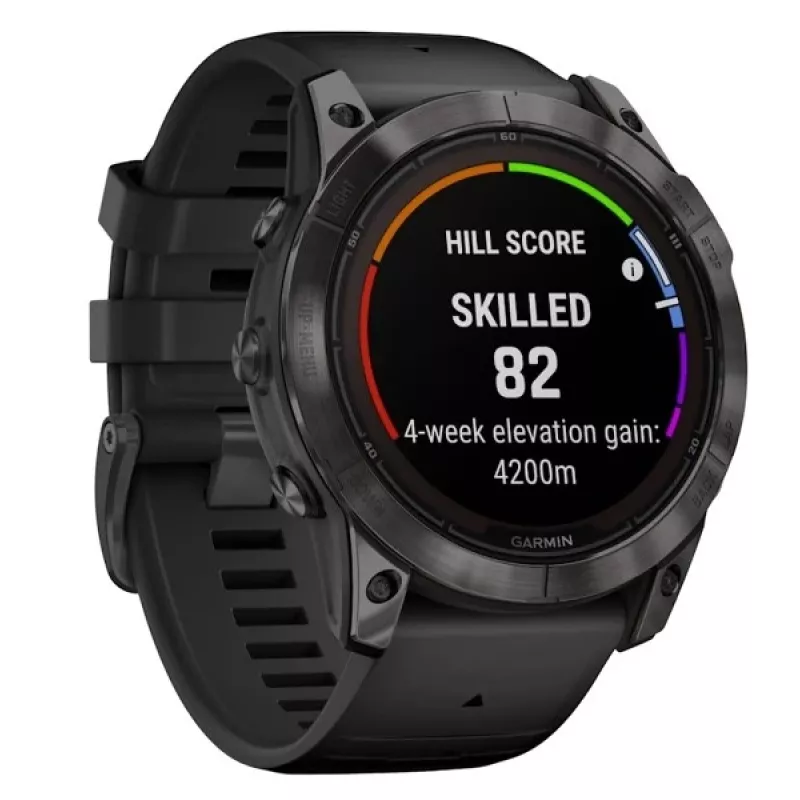 Smartwatch GARMIN fēnix 7X Pro 51 mm, 1,4 Zoll (3,56 cm) MIP 280×280, Touch, Wi‑Fi, GPS, 32 GB, Schwarz