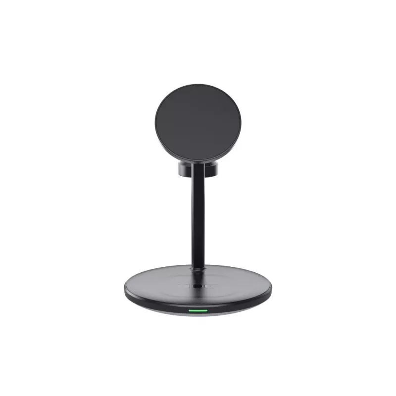 Green Cell MSST-GC-3IN1-B Ladegerät für Mobilgeräte Kopfhörer, Headset, Smartphone, Smartwatch Schwarz Kabelloses Laden Auto