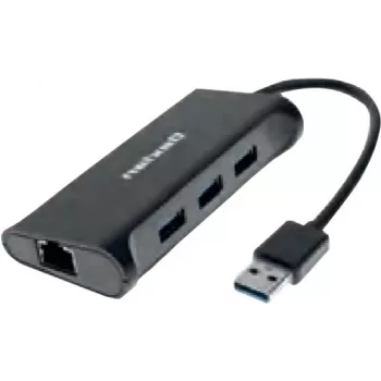 Dexlan Docking-Hub 310723 — 3× SuperSpeed USB 3.0 Ports, 1× Gigabit Ethernet (10/100/1000)