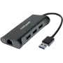 Dexlan Docking-Hub 310723 — 3× SuperSpeed USB 3.0 Ports, 1× Gigabit Ethernet (10/100/1000)