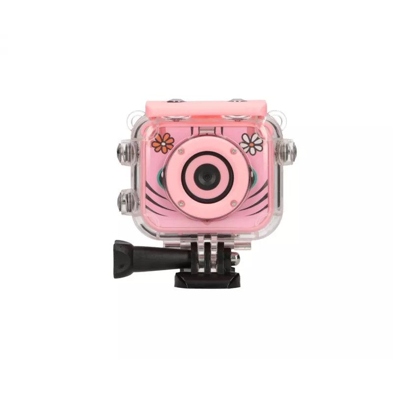 Digitale Kinder-Sportkamera Extralink H18 Pink – IP68, 1080p, 2-Zoll-Bildschirm