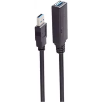 USB-Kabel ShiverPeaks BS13-39095 20 m USB A Schwarz 5 Mbit/s