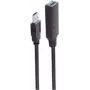 USB-Kabel ShiverPeaks BS13-39095 20 m USB A Schwarz 5 Mbit/s