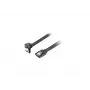 SATA III-Kabel LANBERG CA-SASA-13CU-0050-BK 0,5 m, SATA 7-polig auf 7-polig, 6 Gbit/s, schwarz