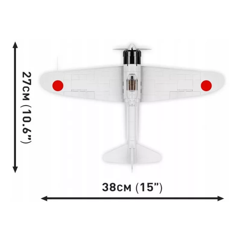 Bausatz Cobi Mitsubishi A6M2 „Zero-Sen“ — 347 Teile, empfohlenes Alter 3+