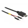 USB-Kabel DeLOCK 85418 0,1 m USB C Schwarz