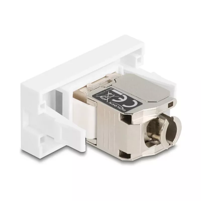 Netzwerk RJ45-Modul DELOCK 90904 Cat.6A mit LED für Keystone-Panels und Patch-Panels