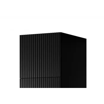 Kleiderschrank cama meble PAFOS 1D BASE 45×55.5×45 cm Schwarz matt, 1 Tür
