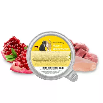 GRANATAPET Filet á la carte Huhn mit Wildschwein - Nassfutter für Katzen - 85g