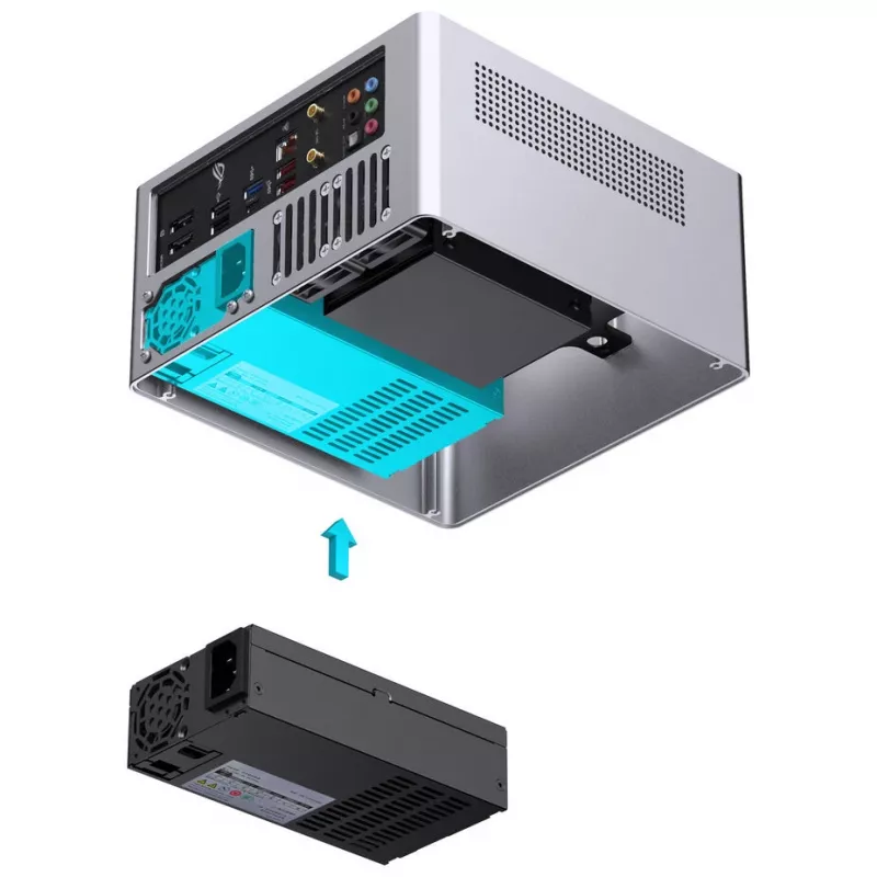 PC-Gehäuse Jonsbo N10 Mini-Tower ITX Silber