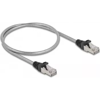 DeLOCK RJ45-Kabel Cat.6A U/FTP RJ-45 0,5 m Silber