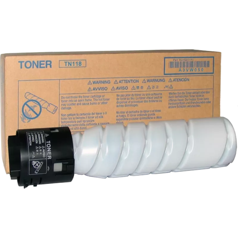 Konica Minolta TN118 (TN-118; A3VW050/A3VW051) Doppelpack Tonerkartusche, Schwarz