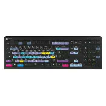 Tastatur Logickeyboard ASTRA 2 USB AZERTY English Schwarz